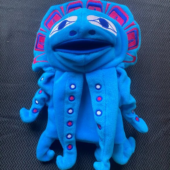 337-You Are Katawashishiw❤️ Sky The Eagle Bear & Mack The Octopus Totem Puppets - Picture 12 of 16